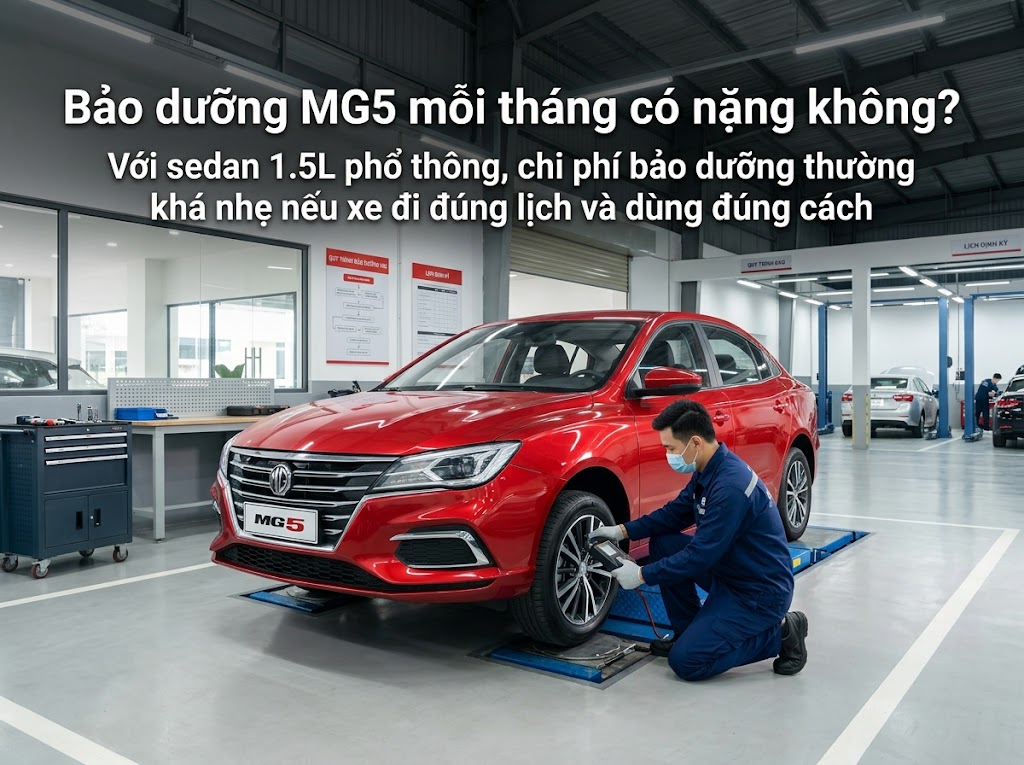 Chi phí nuôi MG5 mỗi tháng có thực sự rẻ?