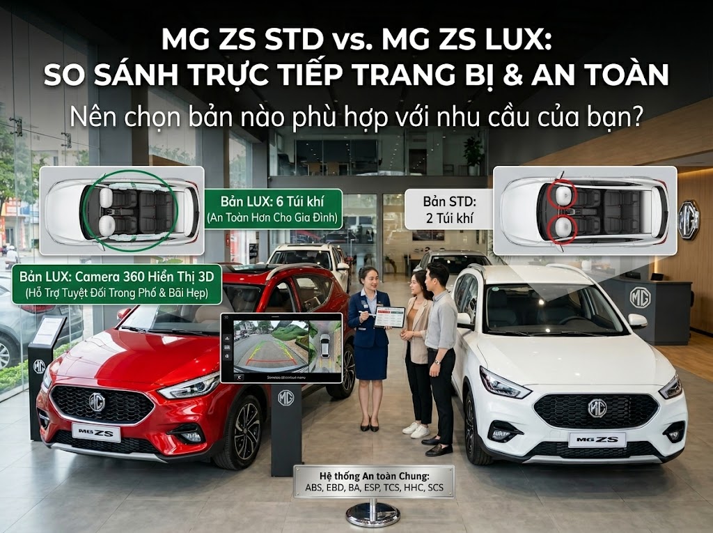 So sánh ZS STD và ZS Lux: nên chọn bản nào cho nhu cầu thực tế?