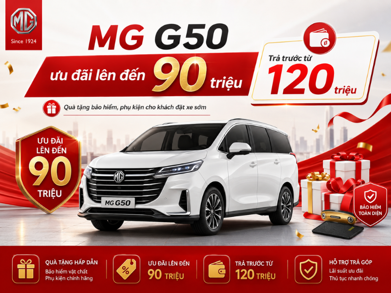 Tháng này, MG G50 khuyến mãi gì không?