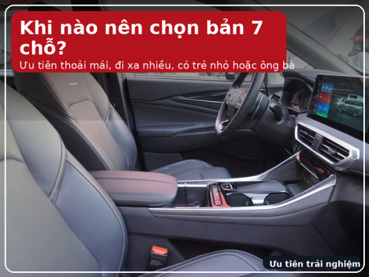 Nên chọn MG G50 7 chỗ hay 8 chỗ?